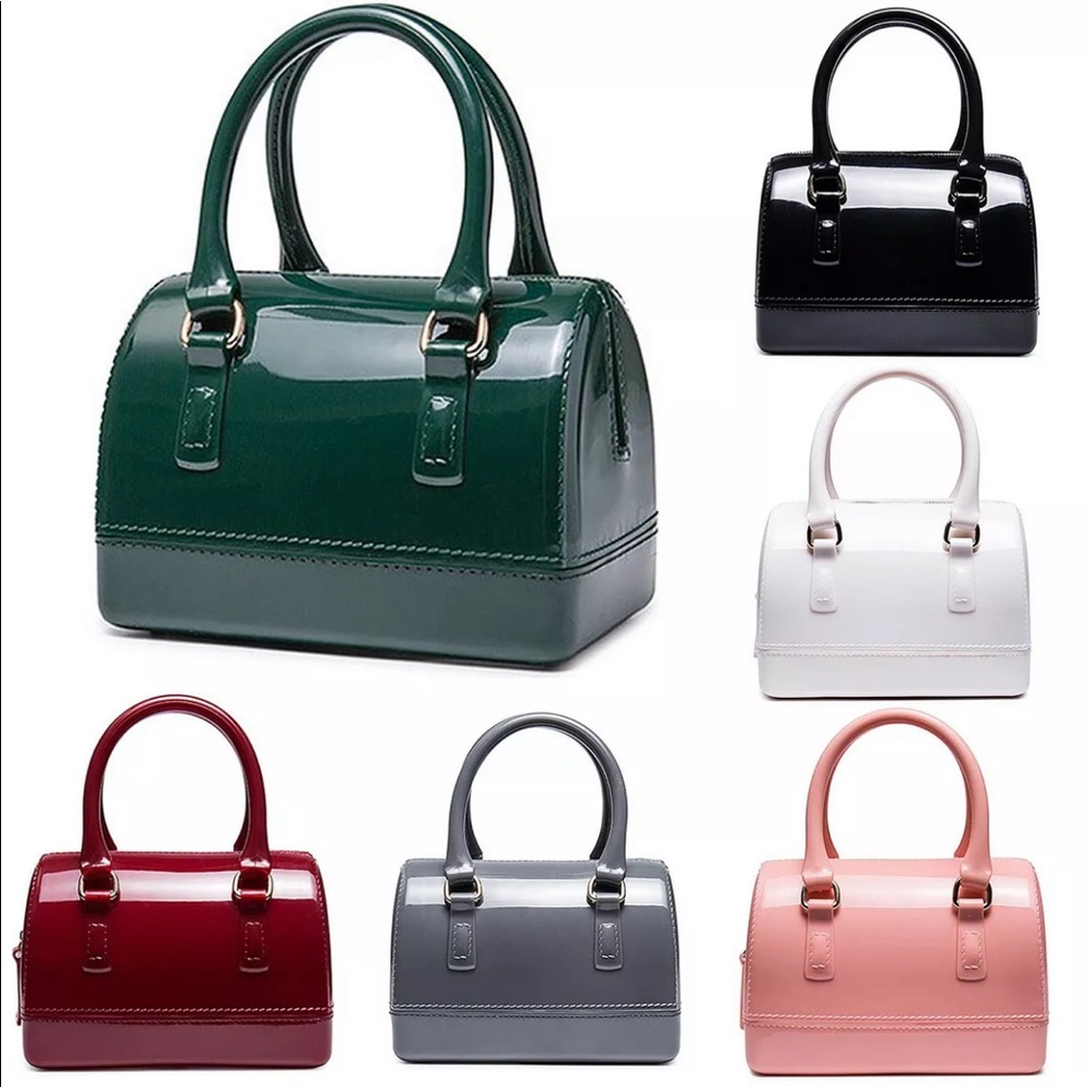 RED Furla Inspired Mini Jelly Candy Bag